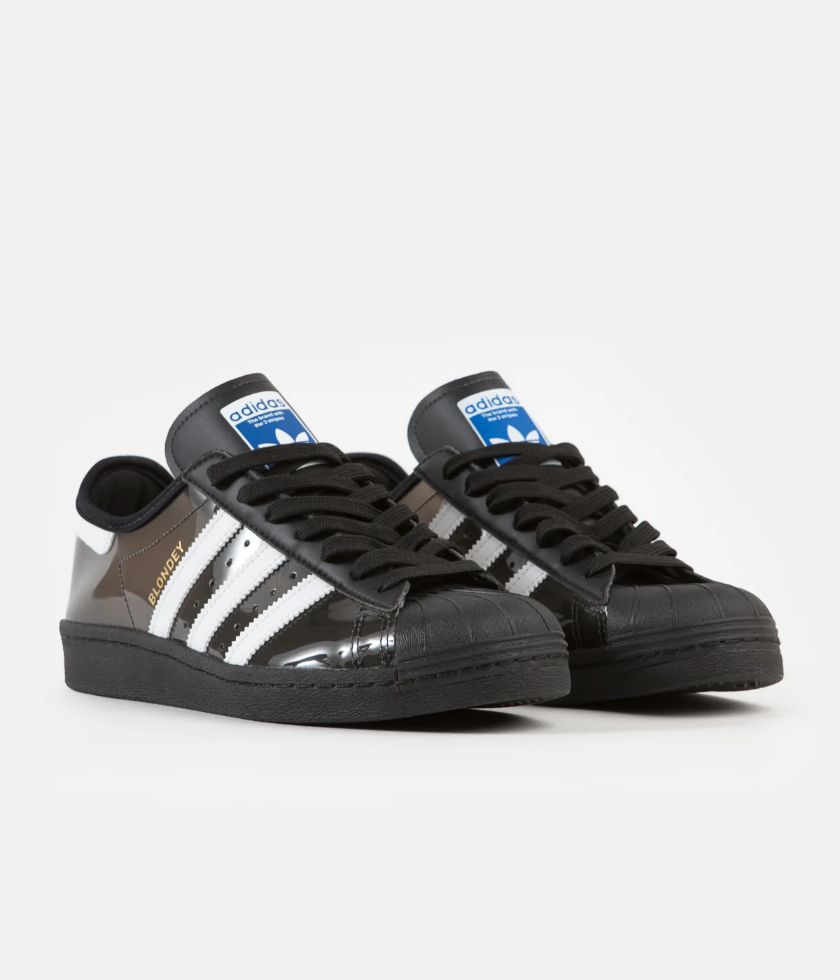 Adidas x Blondey Superstar Shoes - Core Black / FTW White / Core Black - Image 2