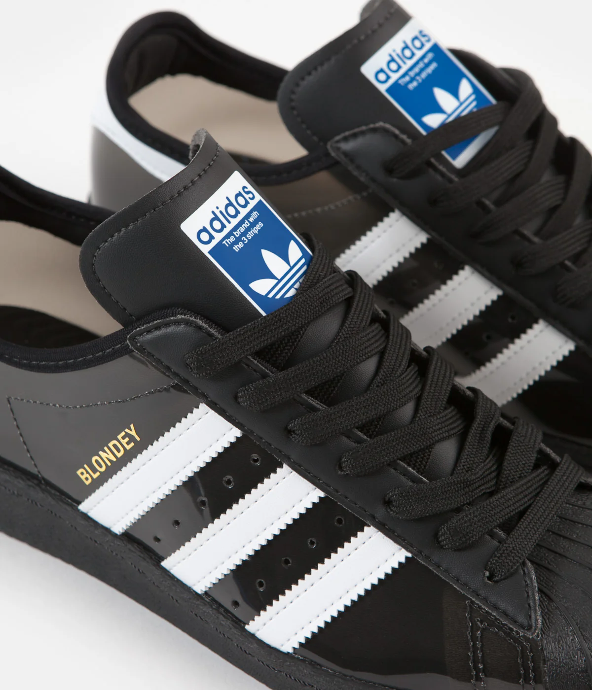 Adidas x Blondey Superstar Shoes - Core Black / FTW White / Core Black - Image 3