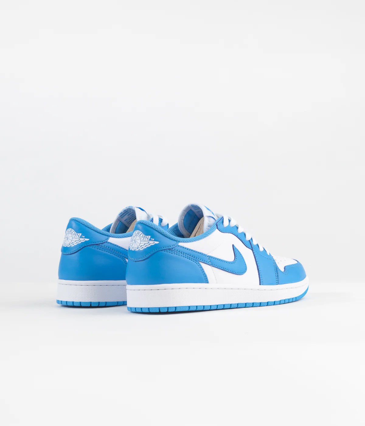 Nike SB x Air Jordan 1 Low UNC Shoes - Dark Powder Blue / Dark Powder Blue - White - Image 4