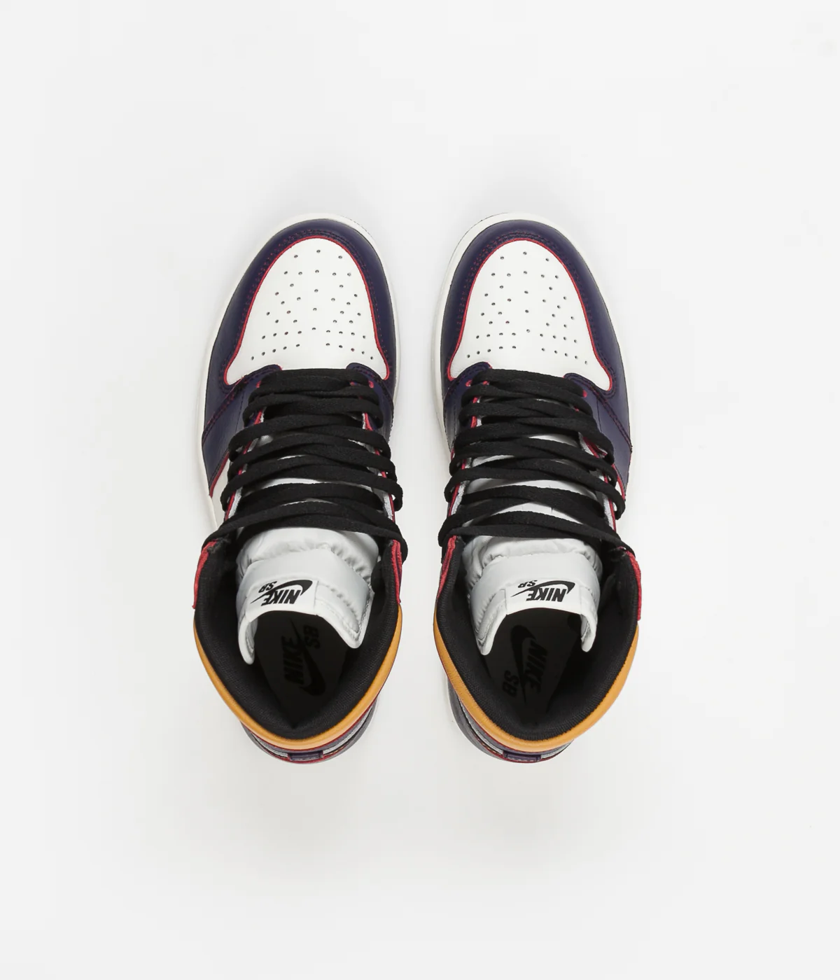 Nike SB Air Jordan 1 OG Defiant Shoes - Court Purple / Black - Sail - University Gold - Image 8