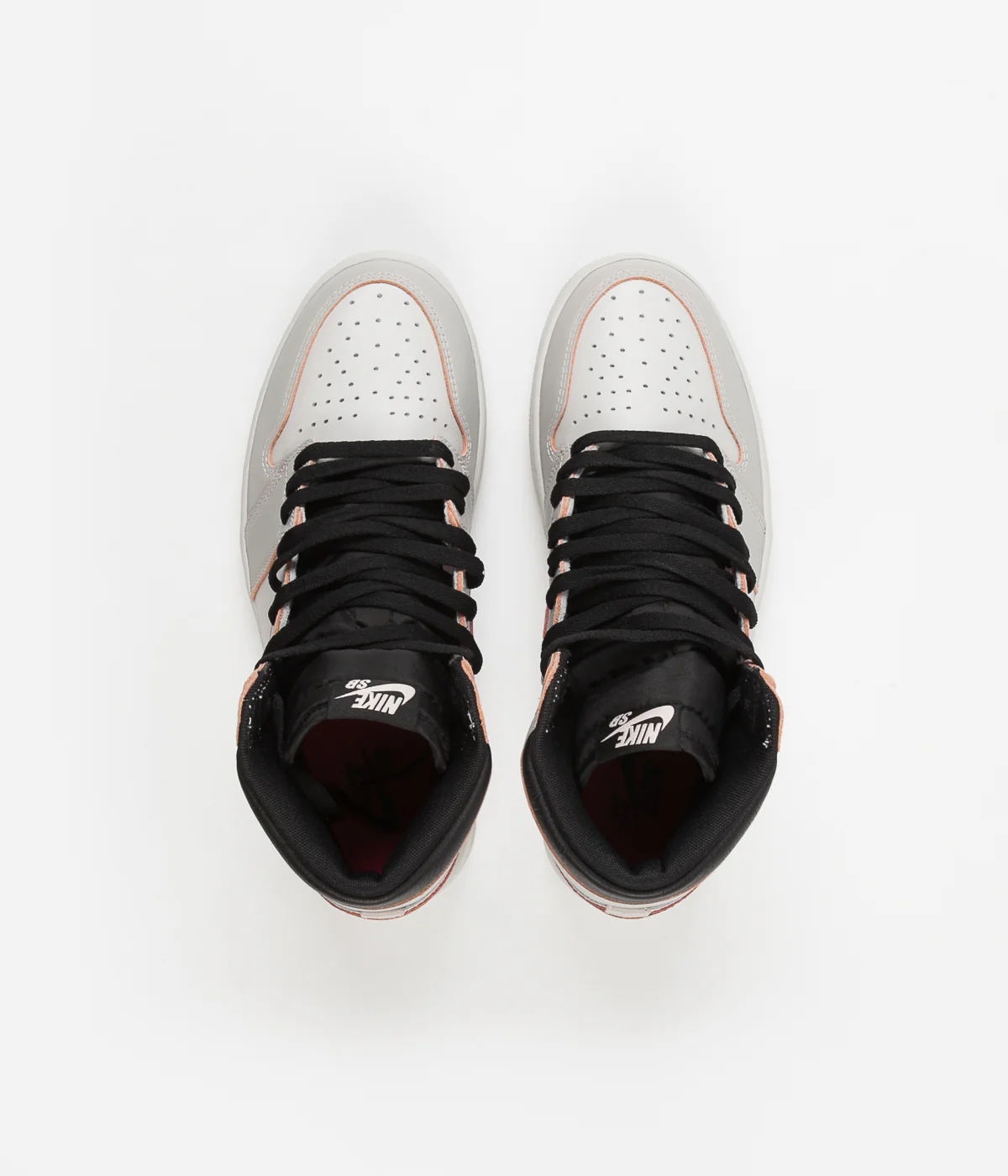 Nike SB Air Jordan 1 OG Defiant Shoes - Light Bone / Black - Crimson Tint - Hyper Pink - Image 8