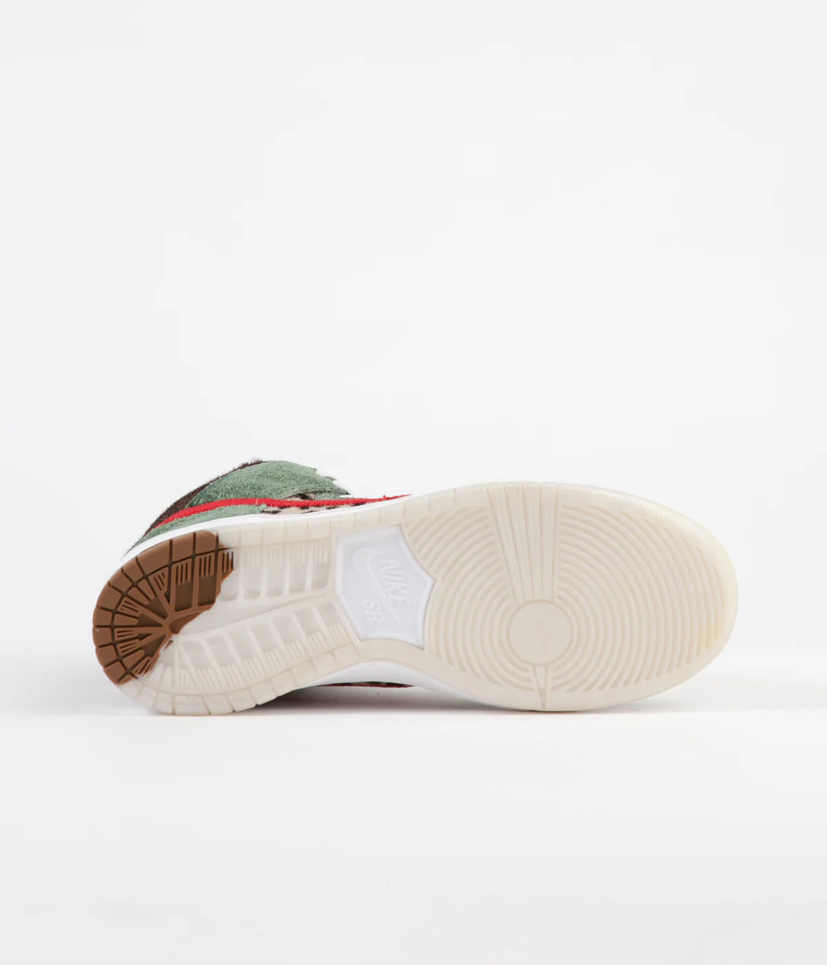 Nike SB Dunk High 'Dog Walker' Shoes - Fir / University Red - Black - White - Image 5