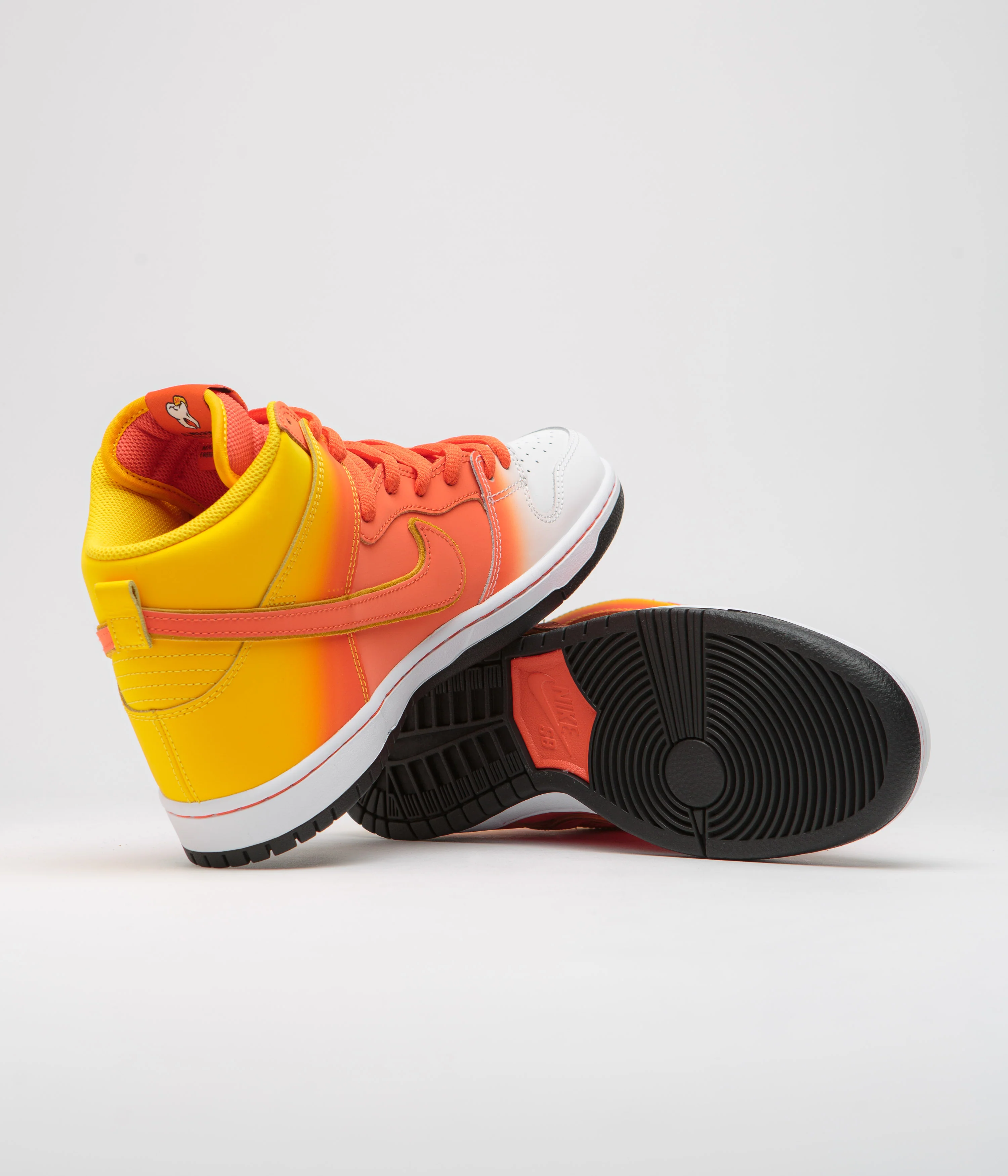 Nike SB Dunk High Pro Shoes - Amarillo / Orange - White - Black - Image 5