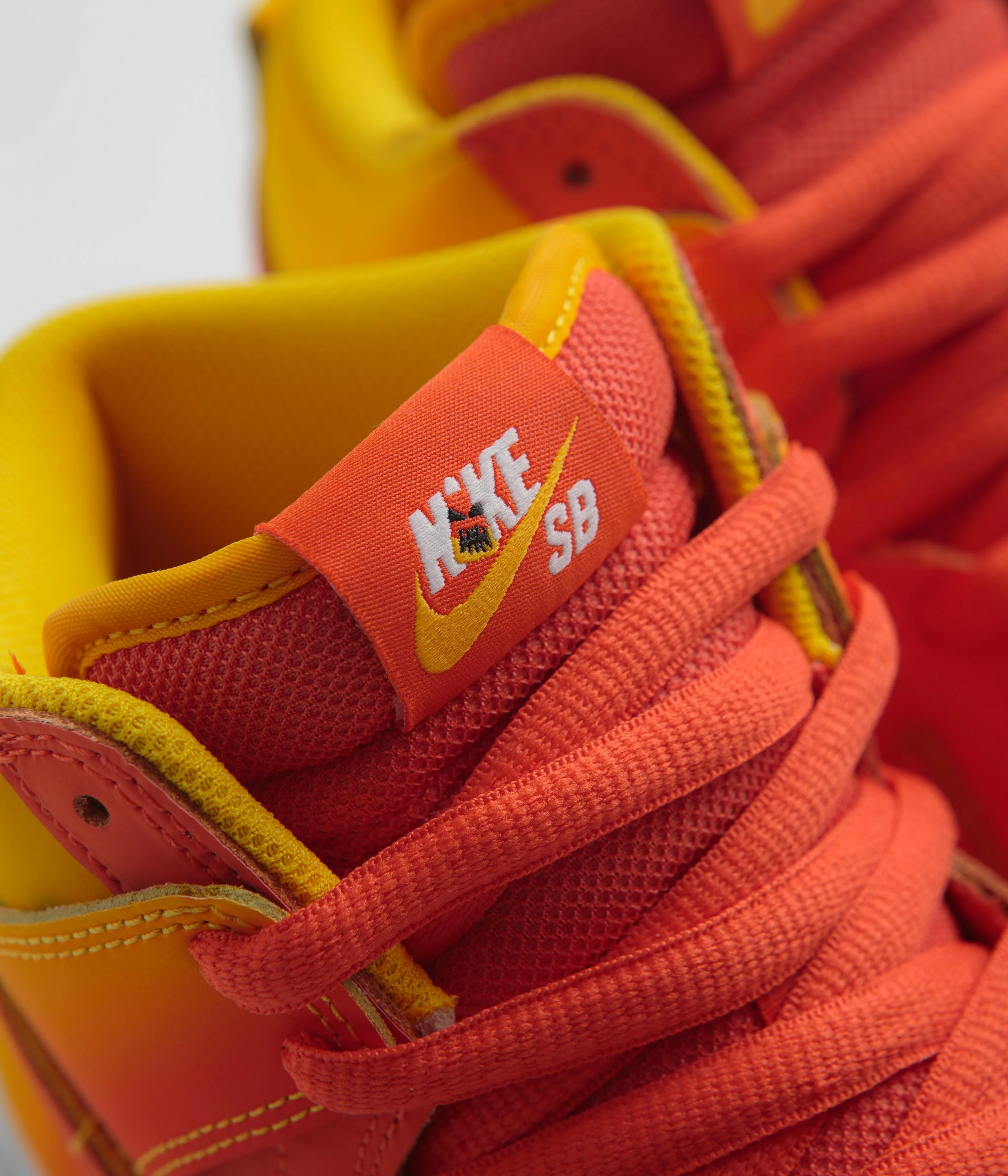 Nike SB Dunk High Pro Shoes - Amarillo / Orange - White - Black - Image 7