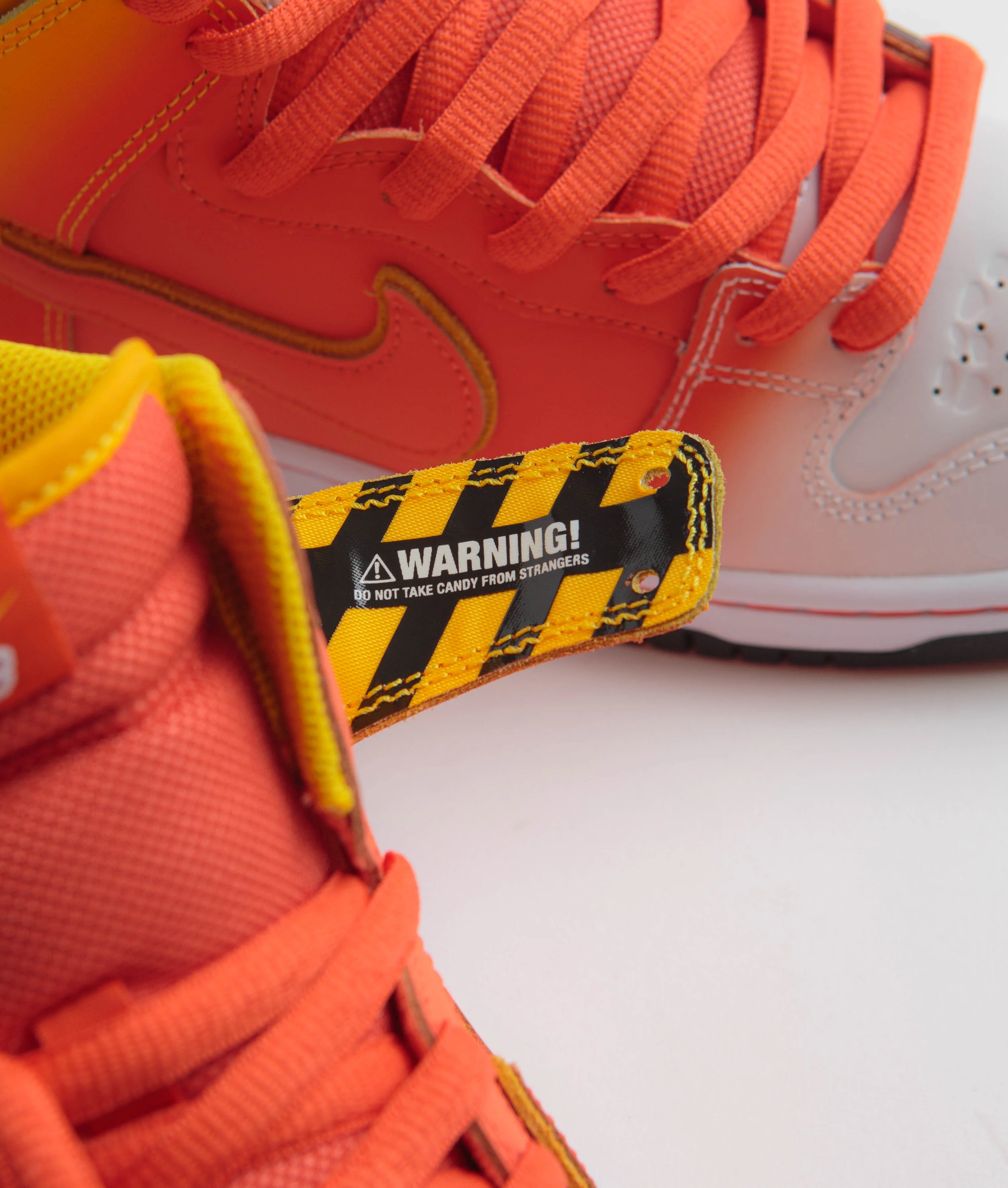 Nike SB Dunk High Pro Shoes - Amarillo / Orange - White - Black - Image 9