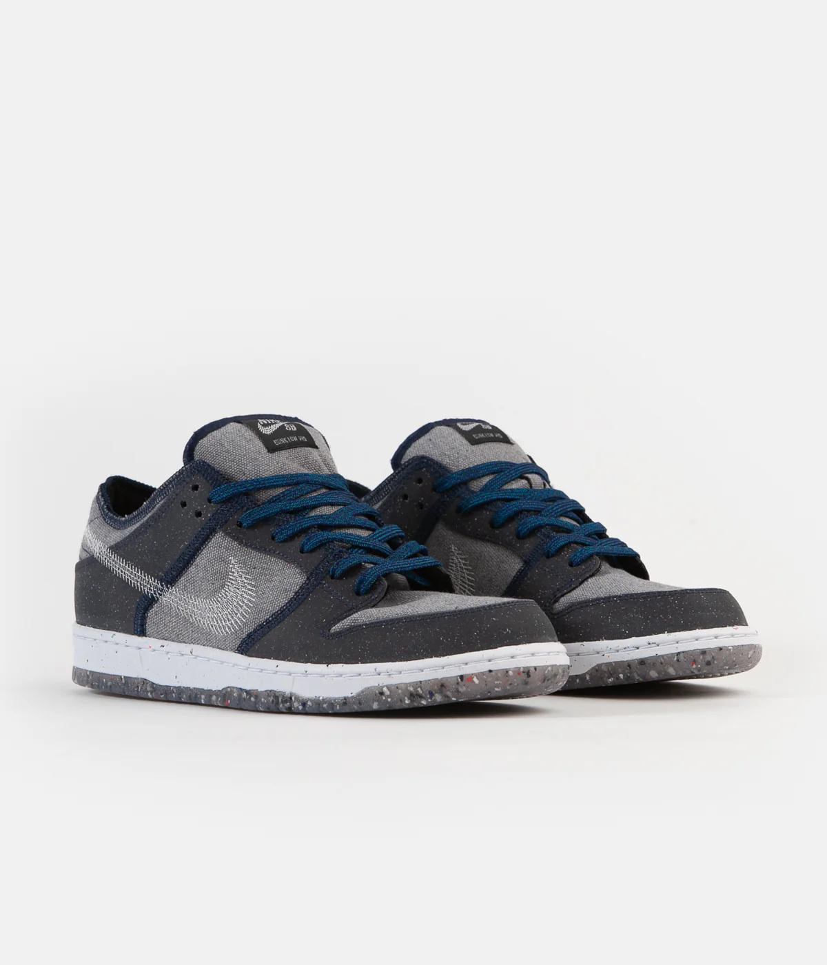 Nike SB Dunk Low Pro E Shoes - Dark Grey / White - Dark Grey - Electric Green - Image 2