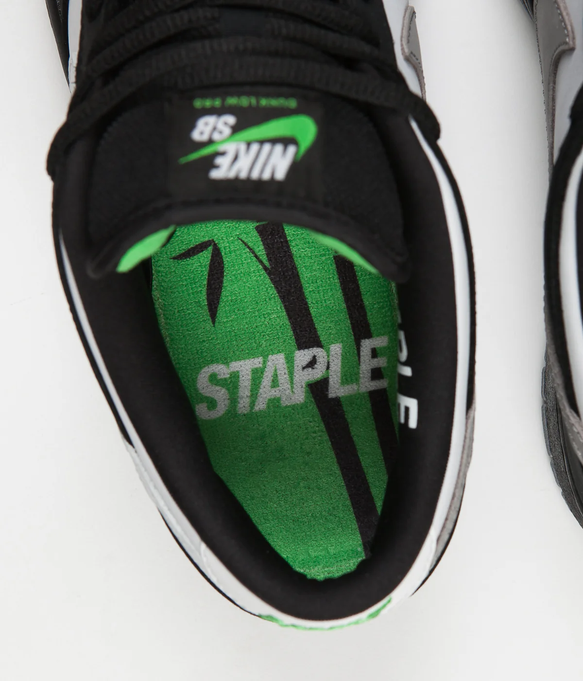 Nike SB Dunk Low Pro OG 'Panda Pigeon' Shoes - Black / White - Green Gusto - Image 10