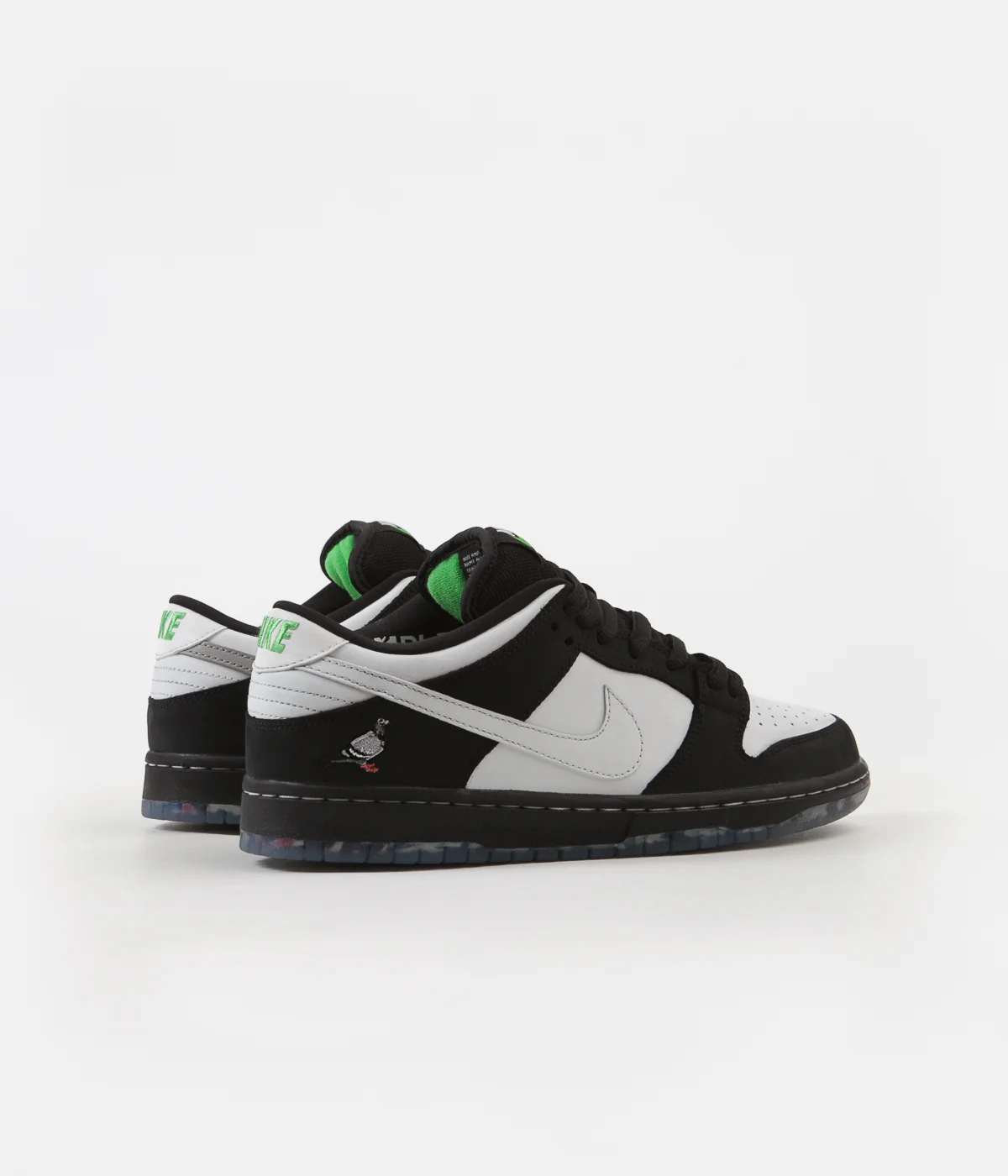 Nike SB Dunk Low Pro OG 'Panda Pigeon' Shoes - Black / White - Green Gusto - Image 5