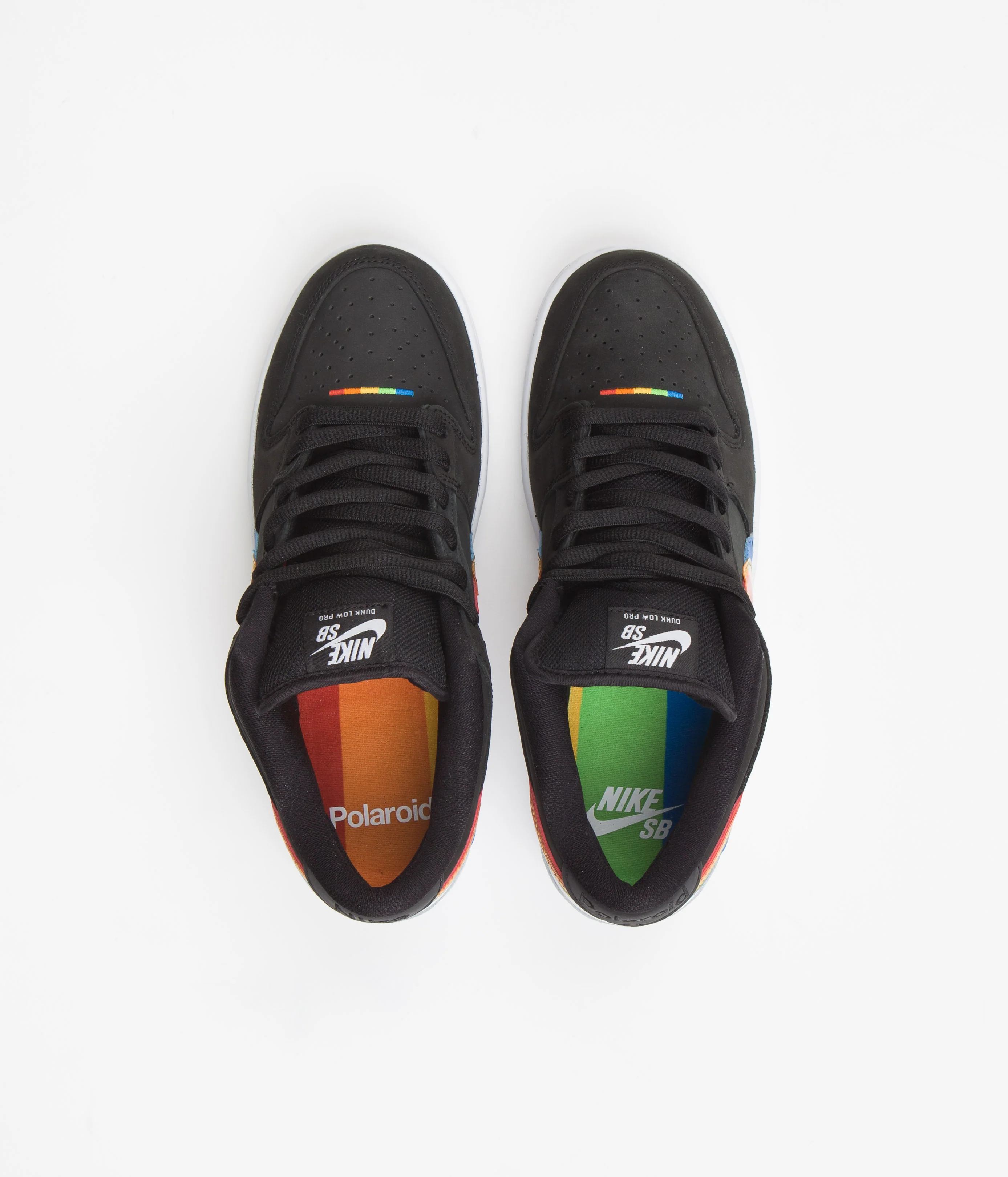 Nike SB Dunk Low Pro 'Polaroid' Shoes - Black / Black - White - Image 8