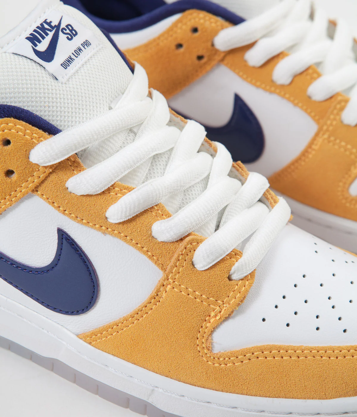 Nike SB Dunk Low Pro Shoes - Laser Orange / Regency Purple - Laser Orange - Image 3