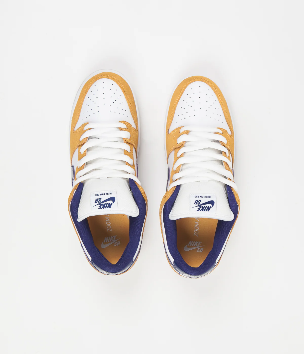 Nike SB Dunk Low Pro Shoes - Laser Orange / Regency Purple - Laser Orange - Image 7