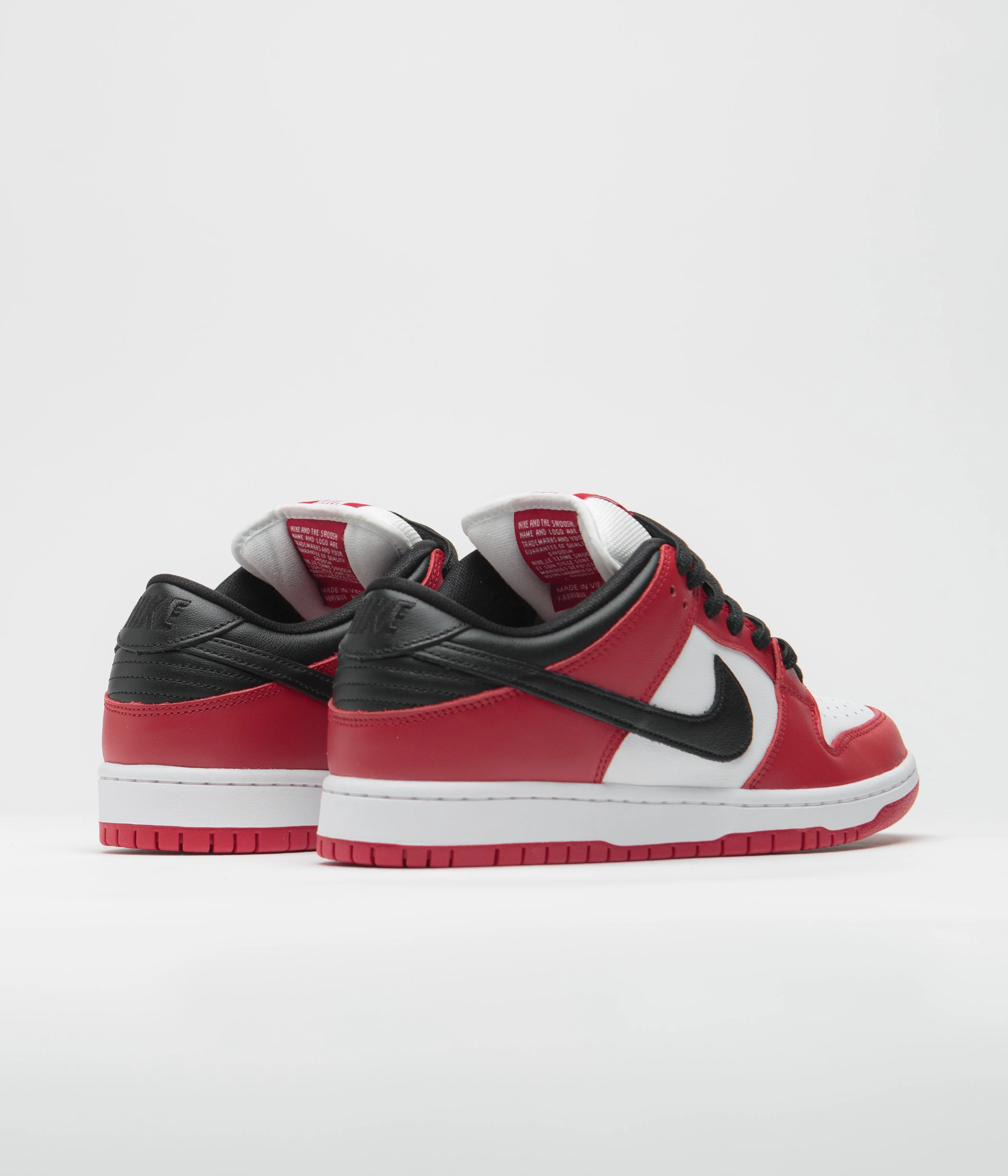 Nike SB Dunk Low Pro Shoes - Varsity Red / Black - White - Varsity Red - Image 4