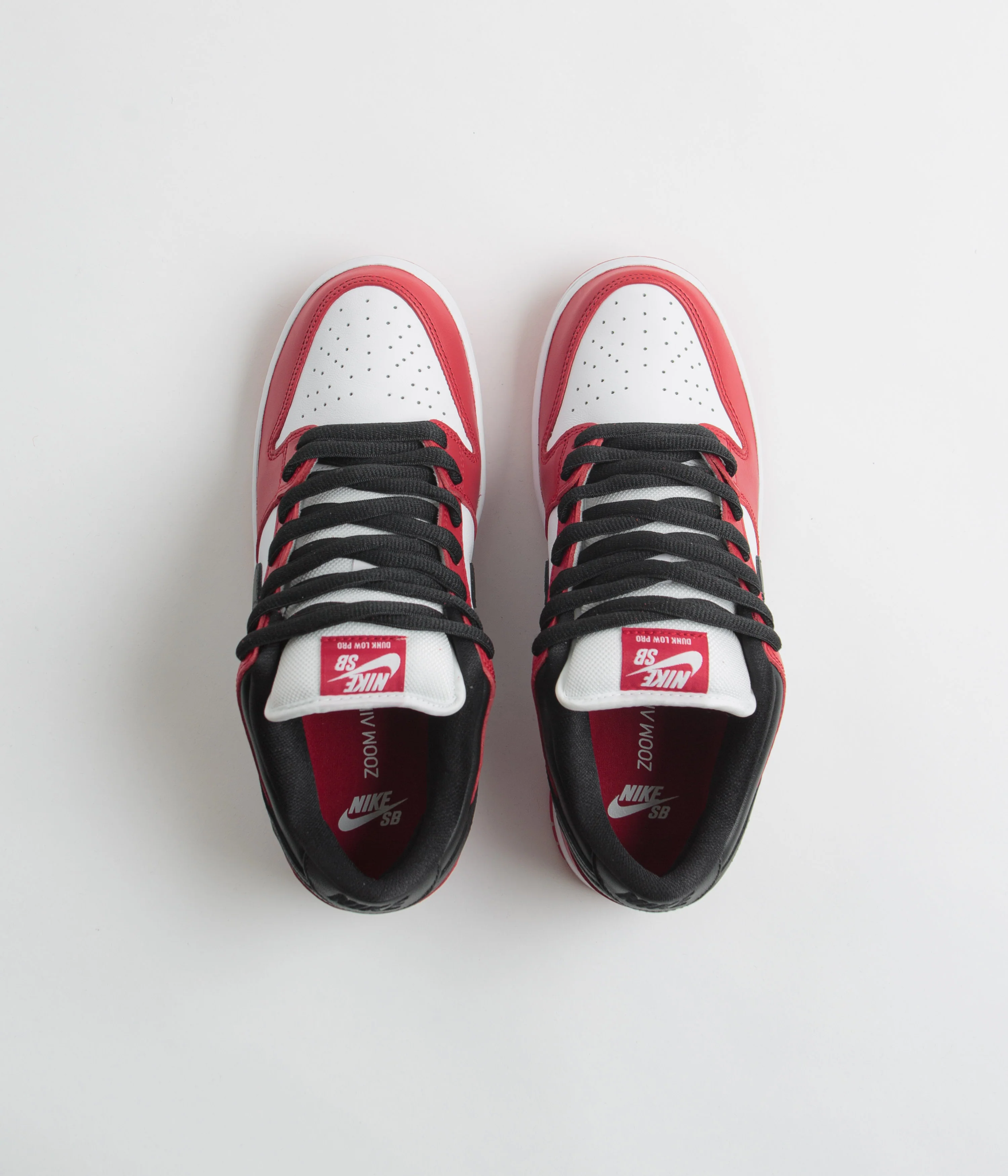 Nike SB Dunk Low Pro Shoes - Varsity Red / Black - White - Varsity Red - Image 7
