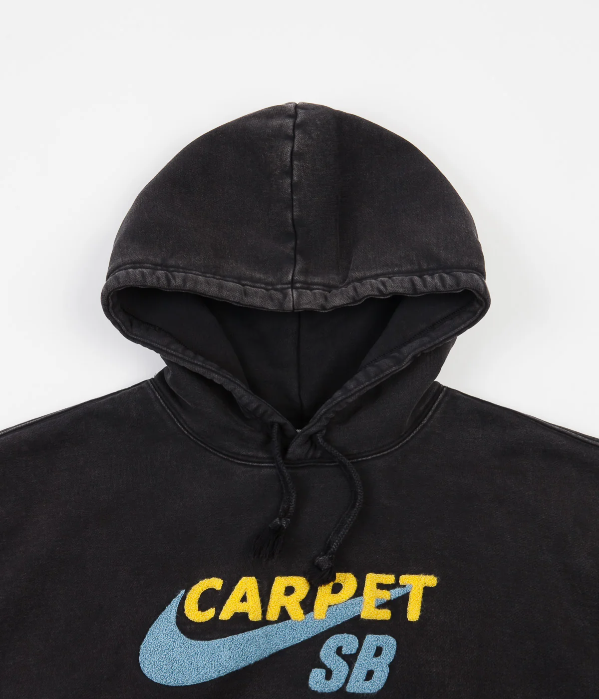 Nike SB x Carpet Company Skate Hoodie - Black / Black / Speed Yellow - Image 6