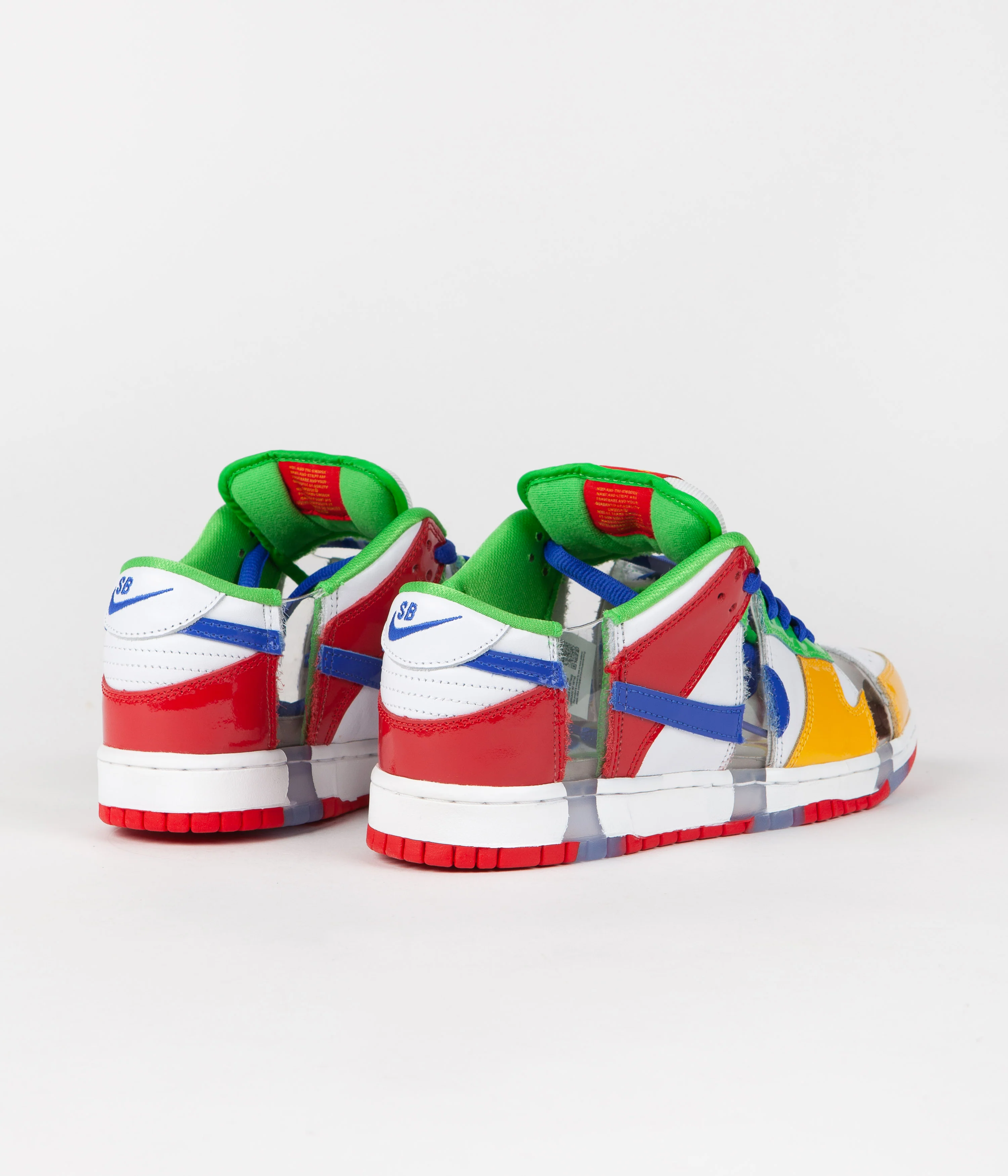 Nike SB Dunk Low OG Sandy Bodecker Shoes - White / Hyper Royal - Mean Green - Image 4