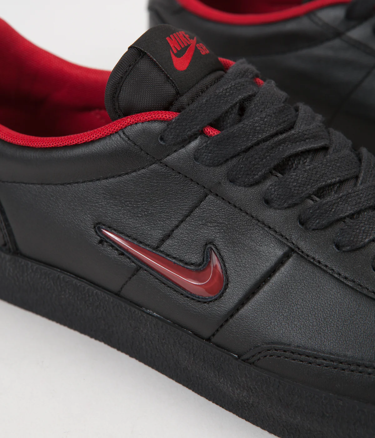 Nike SB x Hockey Killshot 2 QS Shoes - Black / Gym Red / Black - Image 3