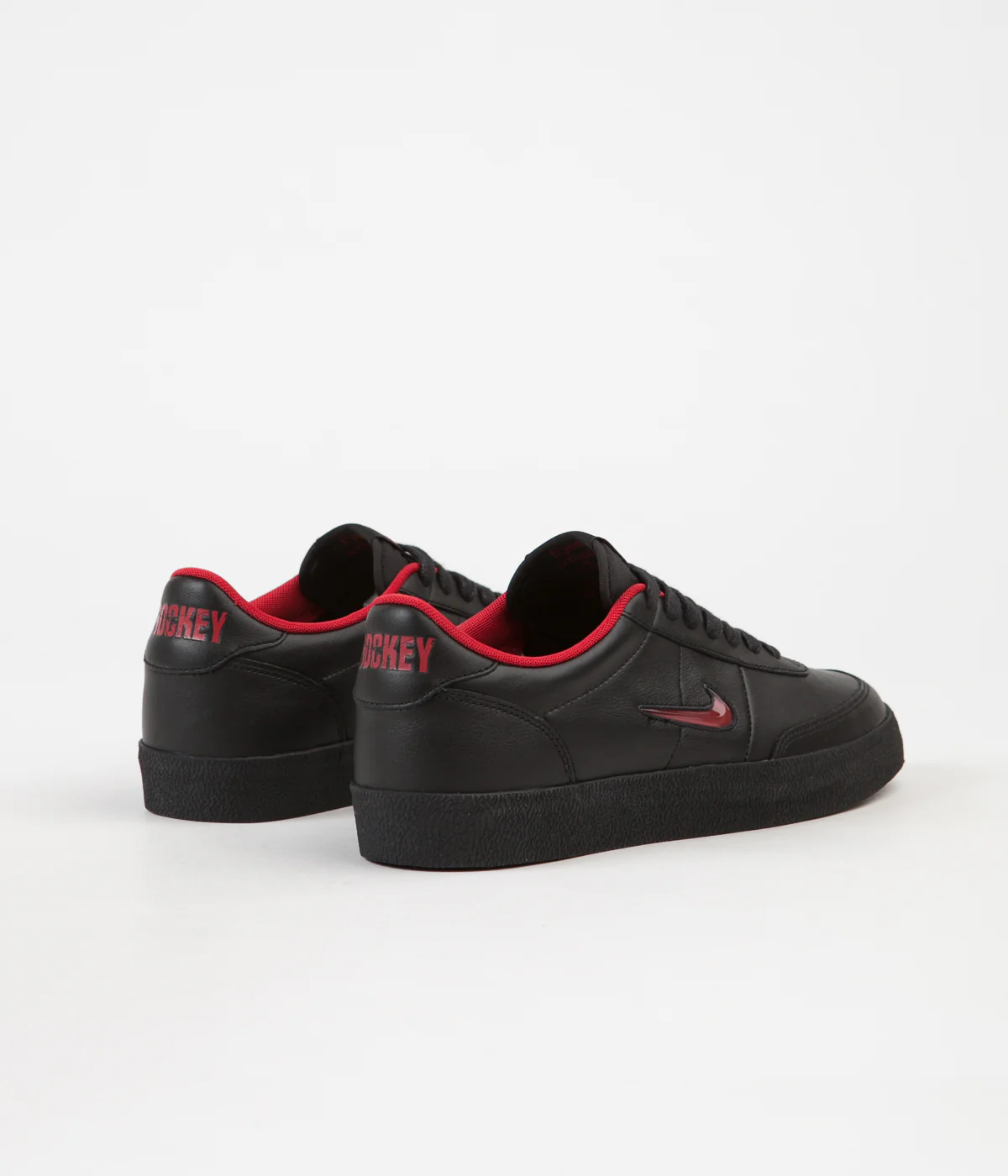 Nike SB x Hockey Killshot 2 QS Shoes - Black / Gym Red / Black - Image 4