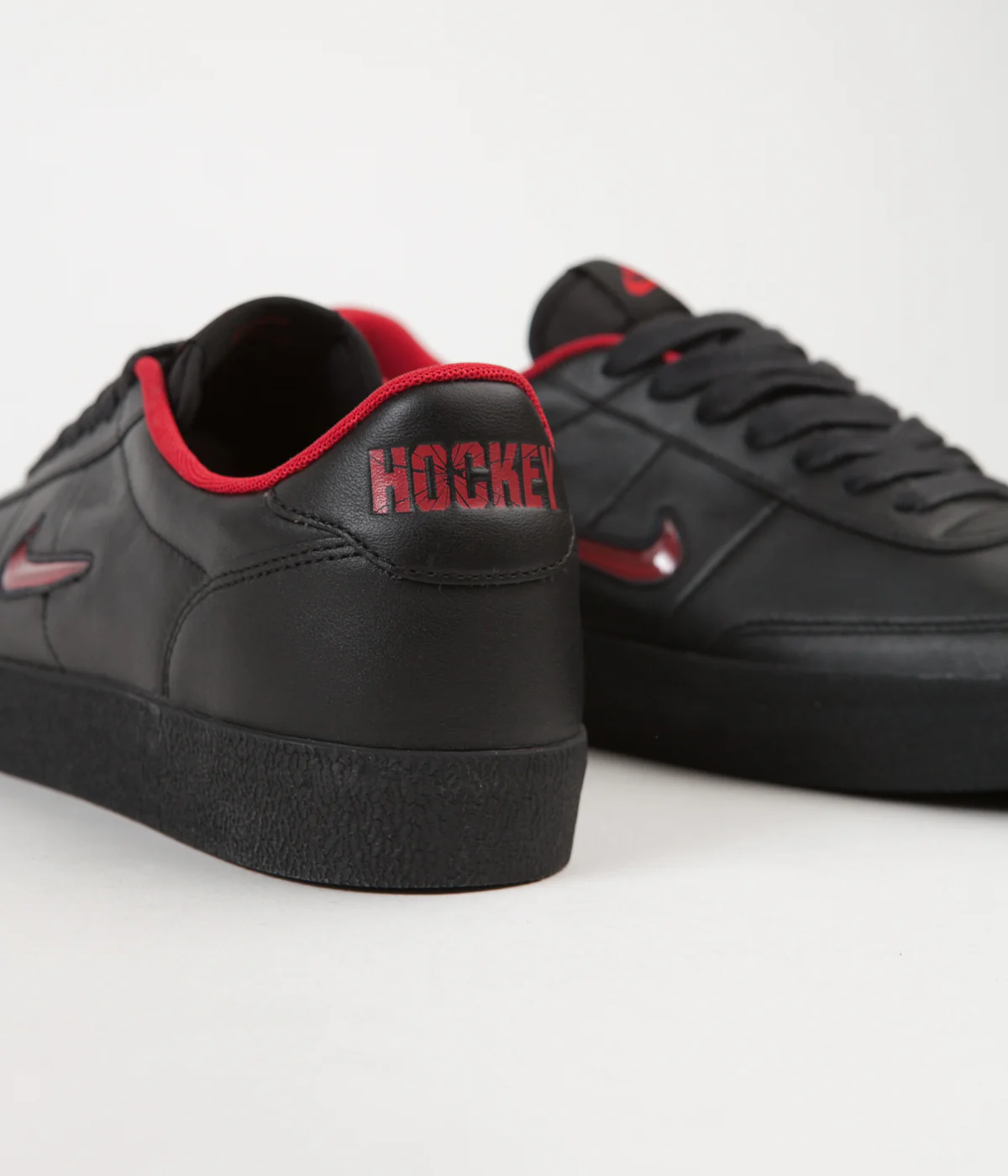 Nike SB x Hockey Killshot 2 QS Shoes - Black / Gym Red / Black - Image 5
