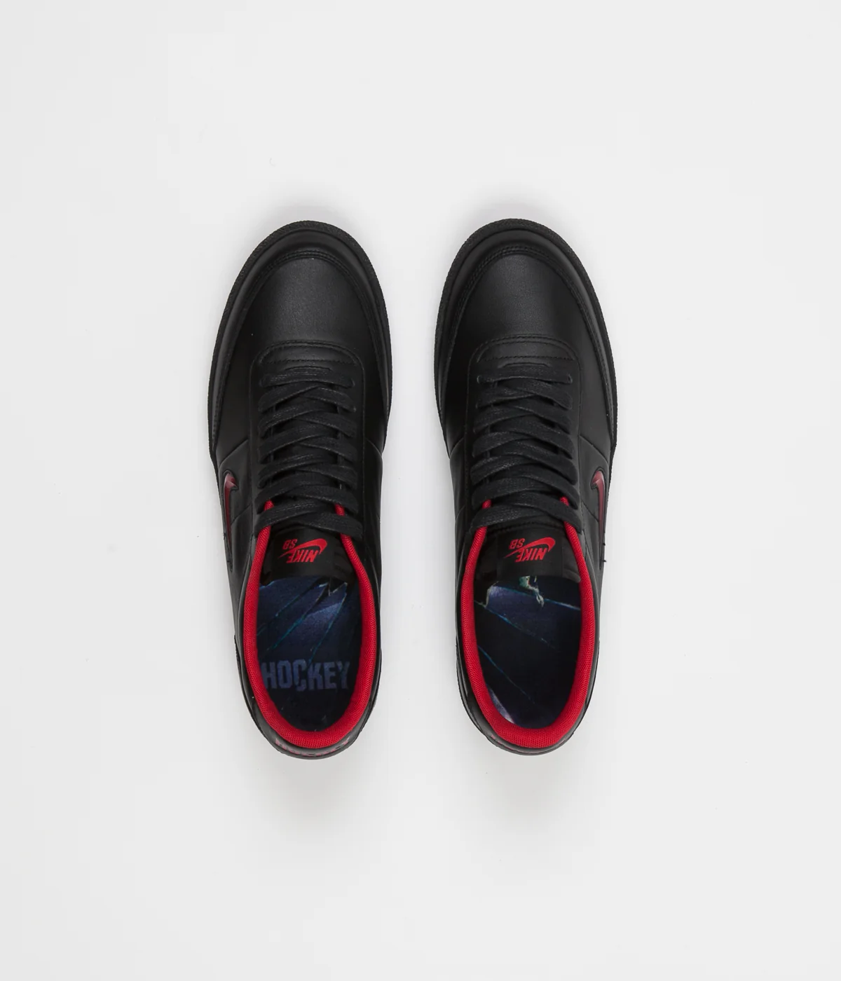 Nike SB x Hockey Killshot 2 QS Shoes - Black / Gym Red / Black - Image 9