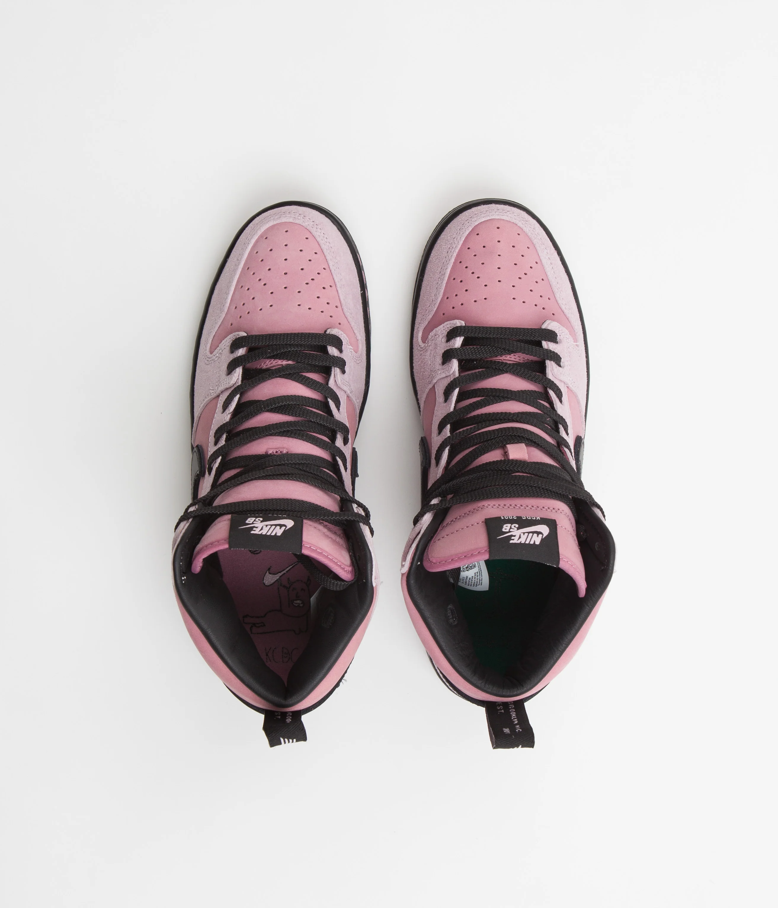 Nike SB x KCDC Dunk High Pro Shoes - Elemental Pink / Black - Image 7
