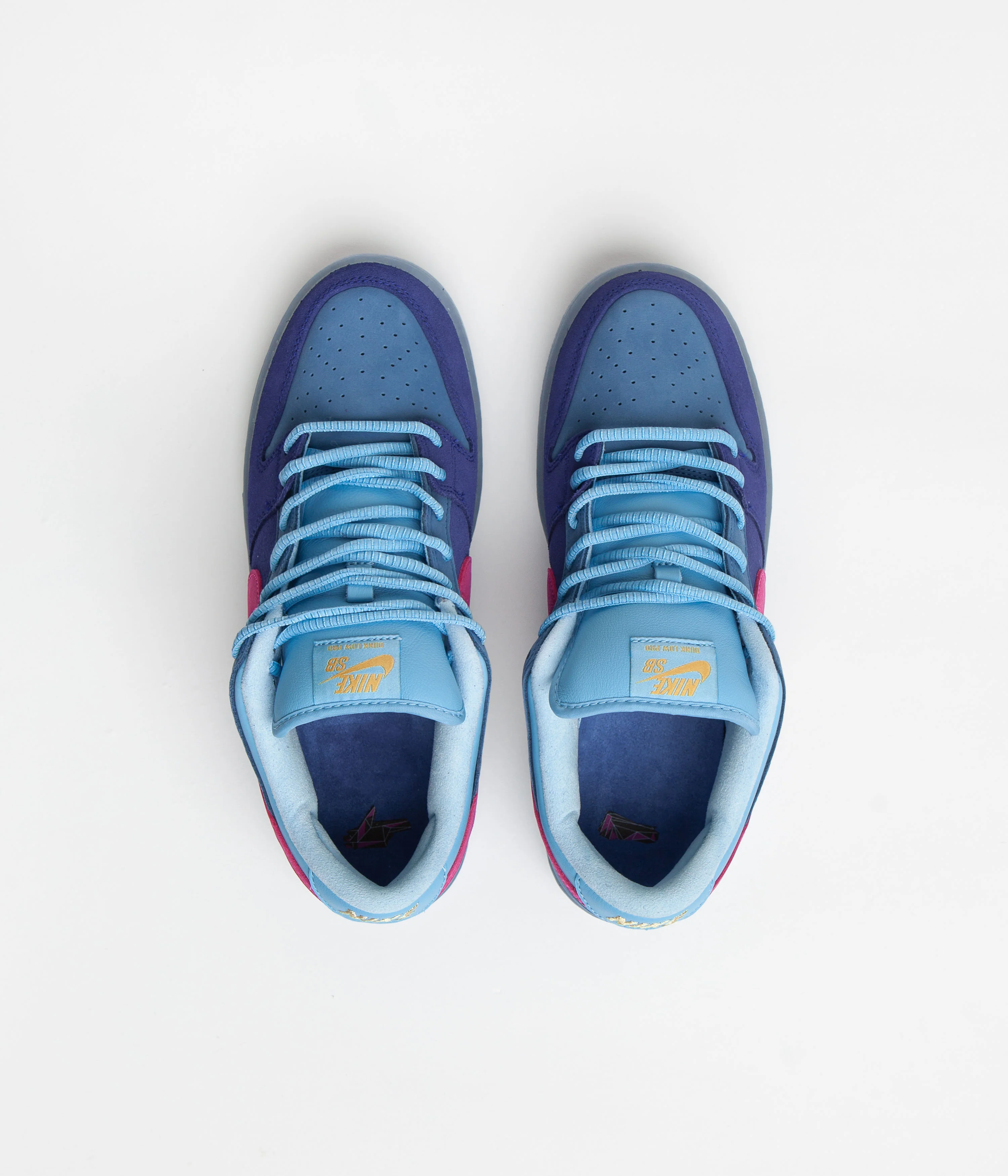 Nike SB x Run The Jewels Dunk Low Shoes - Deep Royal Blue / Active Pink - Blue Chill - Image 7